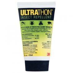 a tube of insect repellent on a white background with the words ultrathon