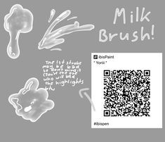 a qr - code for milk brushers with an image of a mouse