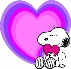 a cartoon dog holding a heart with the words click on picture to view more