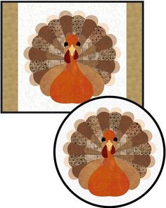 an image of a turkey with a mouse on it's back and a thanksgiving card