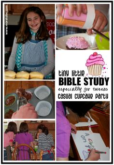 a collage of photos with children making cupcakes and other activities to do