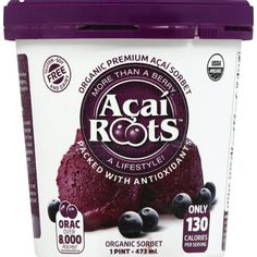 acai roots blueberry yogurt with antioxidam