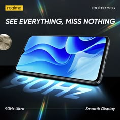 the new redmi note 9 pro smartphone is shown with its front camera and back cover