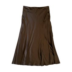 Midi Skirt In Chocolate Brown 100% Silk With Back Zip. Size 14. Measure 34” Long. Waistband Is 17” Across Laying Flat. No Stretch. Preowned And Very Gently Worn. See Pics! (Jc1) Monique Lhuillier Lace, Monique Lhuillier Wedding Dress, Wedding Dress Prices, Silk Midi Skirt, Black Bridesmaid Dresses, Long Sleeve Blouse Pattern, Floral Midi Skirt, Brown Silk, Dot Skirt