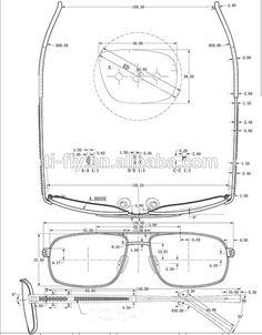 Futuristic Glasses Drawing, Headphones Blueprint, Sunglasses Technical Drawing, Octopus Drawings, Tavat Eyewear, Laser Vision, Wooden Eyewear