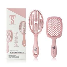 PRICES MAY VARY. Designed for Healthy Hair: Say goodbye to your old brushes and upgrade your hair care routine with our vented hair brush set! Gentle on your hair and lightweight, our hair brushes ensure smooth brushing without breaking the hair, leaving it supple and strong! Convenient 2-Pcs Brush Set: The detangling hair brush set includes 1 x square vented brush and 1 x curved vent brush that adapt to your hair brushing needs. Ergonomic, lightweight and sturdy, these hair brushes make brushin Hair Brushing, Hair Brush Set, Detangling Hair, Detangling Hair Brush, For Healthy Hair, Natural Black Women, Detangling Brush, Hair Brushes, Be Gentle With Yourself