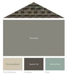 the exterior color scheme for a house