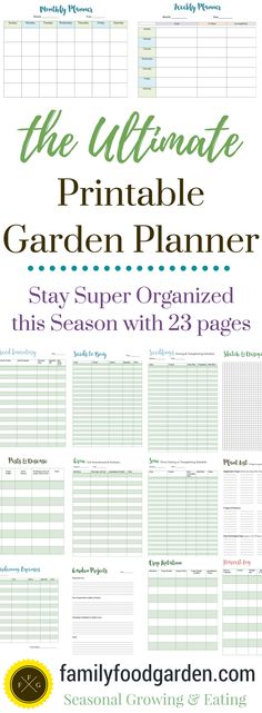 the ultimate printable garden planner is here