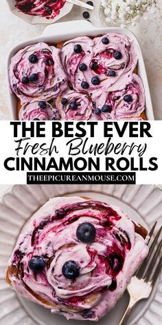 the best ever blueberry cinnamon rolls recipe