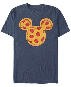 a mickey mouse pizza face t - shirt with red polka dots on the chest and ears