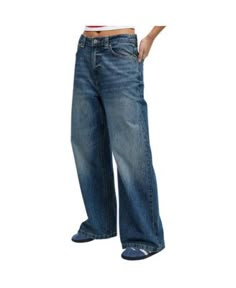 COTTON ON Women's Super Baggy Jean - Macy's Wide Baggy Jeans, Cute Jeans Baggy, Baggy Jeans Women, Jeans For Tall Women, 2024 Wishlist, Baggy Jeans Outfit, Low Rise Baggy Jeans, Baggy Jean, Denim Day