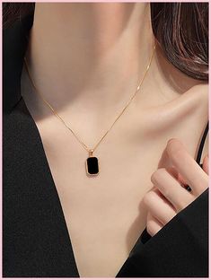 [PaidLink] Yellow Gold Elegant Collar  Copper   Embellished   Fashion Jewelry #womennecklace Geometric Pendant Necklace, Fancy Jewelry Necklace, Pretty Jewelry Necklaces, Fancy Jewellery Designs, Jewelry Accessories Ideas, Girly Accessories, Jewelry Design Earrings, Jewelry Fashion Trends, Classy Jewelry