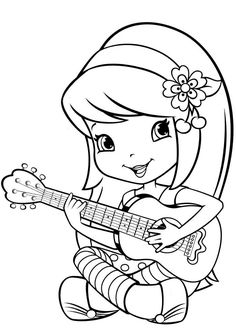 Strawberry Shortcake Coloring Pages: Check out here 20 amazing strawberry shortcake coloring pages to print for free for your kids Strawberry Shortcake Coloring Pages, Coloring Pictures For Kids, Barbie Coloring, Barbie Coloring Pages, Princess Coloring Pages, Pola Sulam, Princess Coloring, Cartoon Coloring Pages, Coloring Pages For Girls