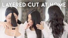 Diy Hair Layers, Diy Haircut Layers, Cut My Own Hair, Cut Hair At Home, Cut Your Own Hair