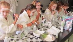 Spa Parties - Our Packages Facial Party Ideas, Facial Party, Spa Plan, Spa Day For Kids, Kids Salon