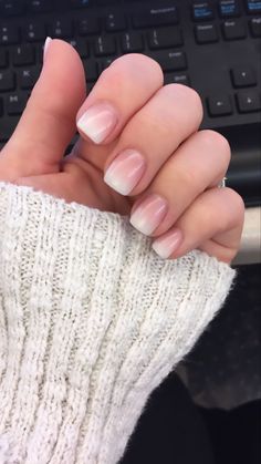 Square Ombre, Ambre Nails, Ombre French Nails, Fall Ombre, Ombre Acrylic, Short Ombre, Short French, French Ombre