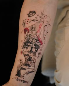 a person with a tattoo on their arm