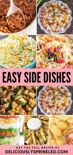 Want more delicious side dishes for dinner? This roundup of easy side dish recipes has got you covered! There are lots of potato and veggie sides here for any main course. You'll also find side dishes for BBQs! Side Dishes Chicken, Side Dishes For Pork Steak, Sides That Go With Pork Tenderloin, Sides For Pork Loin Dishes, Side Dishes For Cheeseburgers, Hamburger Steak Sides Dishes, Sides For Hamburger Steak, Baked Fish Side Dishes, Comfort Side Dishes