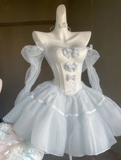 Princess Outfits Royal, Blue Corset Dress, Ball Gown Dress, Puffy Skirt, Princess Skirt, Concept Clothing, Birthday Princess, Princess Ball Gowns, فستان سهرة