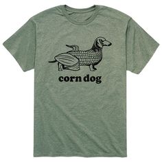 Feed your need for fun style with this men's corndog tee. Feed your need for fun style with this men's corndog tee. Crewneck Short sleevesFABRIC & CARE Solid: cotton, Heather: cotton, polyester Machine wash Imported Color: Green. Gender: male. Age Group: adult. Pattern: Graphic. Material: Cotton Blend. Corn Dog, Tshirt Printing Design, Cute Shirt Designs, Corn Dogs, Dogs Tee, Vinyl Shirts, Fun Style, Diy Shirt, Pattern Graphic