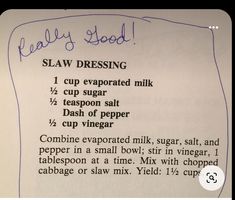 a recipe sheet with instructions on how to use it