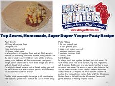 the recipe for top secret homemade, super yuper pastry recipe is shown in this article