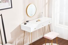 8 top dressing table ideas for small bedrooms Dressing Table Ideas, Bedroom Vanity Table, White Dressing Table, Dressing Table Bedroom, Wall Mount Mirror, Small Dressing Table, White Dressing Tables, Small Bedrooms