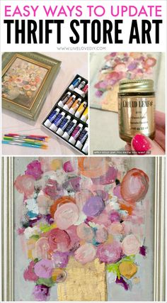 an easy way to update thrift store art