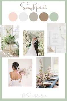 the wedding color scheme for spring neutrals