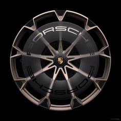 a wheel with the word porsche on it