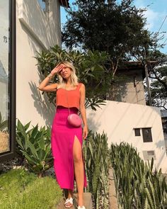 Stunning Summer Outfits To Try On ASAP! Colorful Summer Outfits, Outfit Primavera, Elegante Casual, Colourful Outfits, Looks Vintage, Look Chic, Outfits Casuales, Moda Fashion, Colorful Fashion