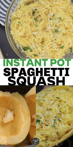 Looking for healthy spaghetti squash recipes? This simple recipe for Instant Pot spaghetti squash is low calorie and packed with flavor. Pair it with garlic parmesan sauce for a tasty twist! Squash Instant Pot, Pressure Cooker Spaghetti, Paleo Vegetarian Recipes, Gluten Free Substitutes, Fresh Tomato Sauce, Instant Pot Recipe, Spaghetti Squash Recipes