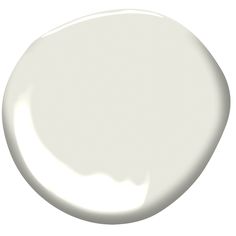 a white paint color with an oval shape