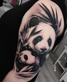 Tattoo Supplies - Fantastic, we've got you covered. Here you'll be able to buy all the supplies you need. Click to visit now. Cute Panda Tattoo, Panda Skull, Panda Bear Tattoos, Wormhole Tattoo, Professional Tattoo Kits, Panda Tattoo, Bear Tattoos, Tattoo Machines, Celtic Tattoos