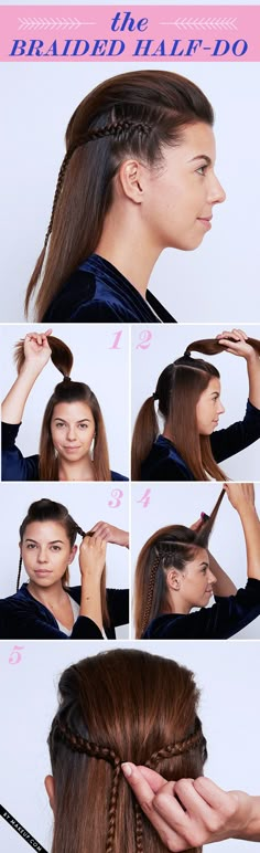 Braided updos are the best way to add a little attitude to your hairstyle, We have the best braided hair tutorials that are easy to do and look amazing on medium length and longer hair. Follow our simple guide now! Octavia Blake, Easy Braids, Braided Hair, Braided Updo, Gorgeous Hair, Hair Day, Pretty Hairstyles, Hair Hacks, Hair Goals