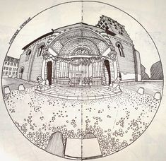 an image of a drawing of a building