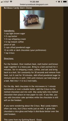 the recipe for chocolate cake is displayed on an iphone screen