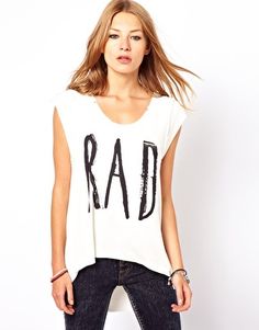 Image 1 of Your Eyes Lie Rad Muscle T-Shirt Asos Tops, Muscle T Shirts, Fashion Design Sketches, Tank Top Fashion, Cool Style, Latest Trends