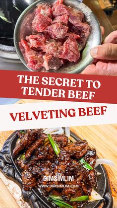 the secret to tender beef velveting beef is in this recipe and it's delicious