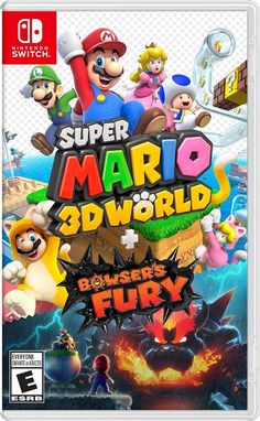 The cat’s out of the bag—Super Mario 3D World is coming to the Nintendo Switch system!
Pounce and climb through dozens of colorful stages! Mario (and his friends) can use power-ups like the Super Bell, which grants catlike abilities, like climbing and scratching
The Super Mario 3D world + bowser’s fury game features the same great co-op gameplay, creative levels and power-ups as the original game, but also so much more
Additional accessories may be required for multiplayer mode. Sold separately
** Nintendo Switch online membership (sold separately) and Nintendo account required for online features. Not available in ALL countries. Internet access required for online features Bowser's Fury, Nintendo Switch Super Mario, Super Mario 3d World, 3d World, Luigi's Mansion, Super Mario Galaxy, Super Mario 3d