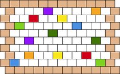 an image of a game board that is made out of colored blocks and squares on it