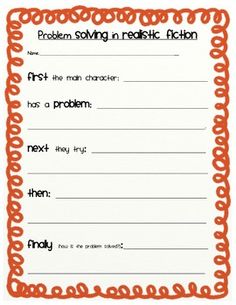 an orange and white writing paper with words on it