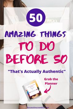 two people sitting on a couch with the text 50 amazing things to do before so that's actually authentic