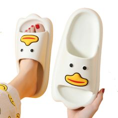 The Cartoon Beach Slides have broad and soft sole making it more comfortable and idle for everyday use and for trip to beach, it comes with front designed sole making it look more attractive and idle for rough surfaces. It comes in colorful cartoon prints to make it more fashionable and trendy. FEATURES: Style Concise Season Summer/Spring Sole Flat Vamp material EVA Size US ( 5.5 to 12) COMFORTABLE MATERIAL: The Cartoon Beach Slides are made of high-density material. These are light, soft, breat Playful Slip-on Flip Flops For The Beach, White Slide Flip Flops For Leisure, White Synthetic Flip Flops For Leisure, Playful White Flat Sandals, White Open Toe Leisure Slippers, Fun Beach Slip-on Slides, Fun Slip-on Slides For The Beach, White Non-slip Eva Slides, White Casual Eva Flip Flops