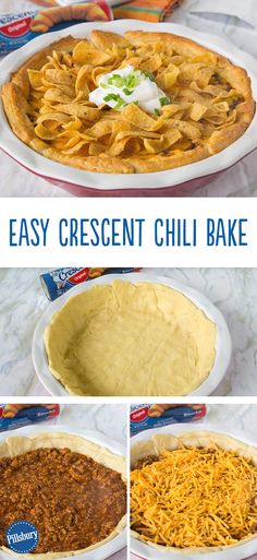 easy cheesy chili bake is the perfect appetizer for any party