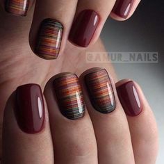 Маникюр | Ногти Gel Nail Art Designs, Fall Nail Art Designs, Nail Art Gel, Wedding Nails Design, Fall Nail Art, Short Nail Designs, Oval Nails, Gel Nail Designs, Unique Nails