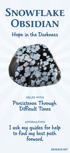 Snowflake Obsidian Meaning, Obsidian Meaning