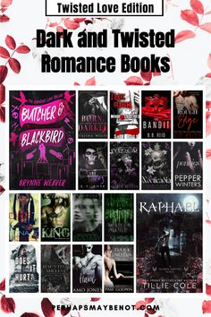 the cover to dark and twisted romance books