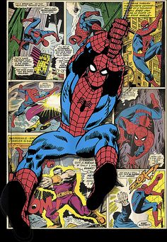 the amazing spider - man comic panel