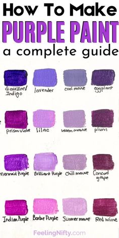 how to make purple paint a complete guide